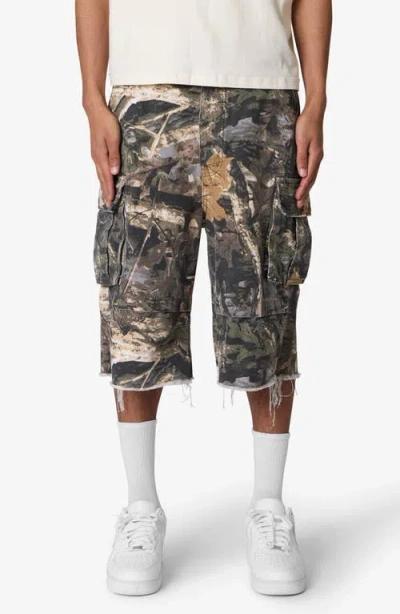 Mnml Camo Print Ultra Baggy Cargo Shorts