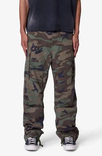 Mnml Camo Print Ultra Baggy Ripstop Cargo Pants In Multi