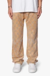 Mnml Check Cotton Utility Pants In Brown