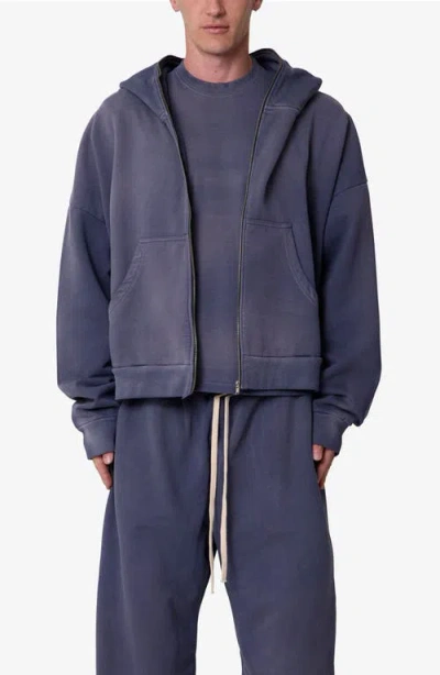 Mnml Cotton Hoodie In Blue