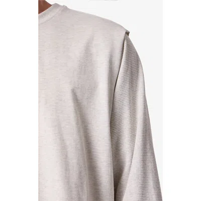 Mnml Cut Off Cotton Tank In Oatmeal