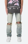 MNML MNML D544 RIPPED STRAIGHT LEG JEANS