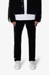 Mnml D700 Flocked Railroad Straight Leg Jeans In Black