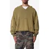 Mnml Destroyed V-neck Hoodie