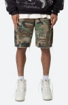 Mnml Distressed Cargo Shorts In Multi