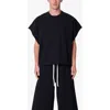 Mnml Distressed Cutoff T-shirt In Black