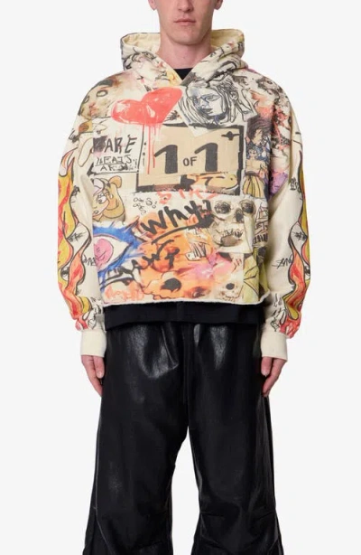 Mnml Doodle Hoodie In Brown