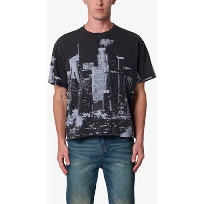 Mnml Dtla Distressed Graphic T-shirt In Black