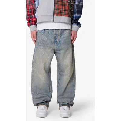 Mnml Embellished Ultrabaggy Jeans In Blue