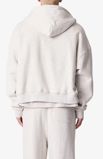Mnml Full Zip Hoodie In Oatmeal