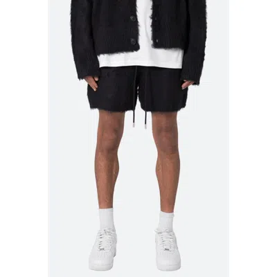 Mnml Fuzzy Sweat Shorts In Black