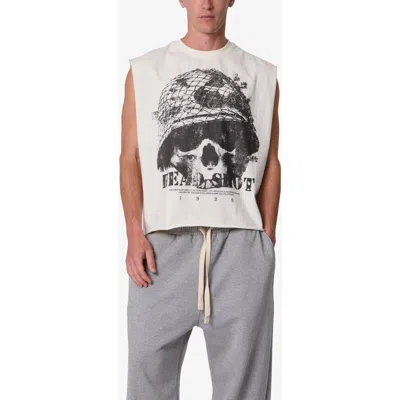 Mnml Head Shot Graphic Tank In White