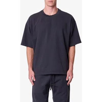Mnml Heavy Basic Boxy Cotton T-shirt In Washed Black