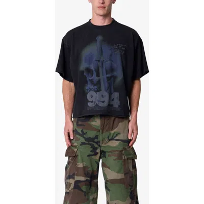 Mnml Knife Skull Graphic T-shirt In Black