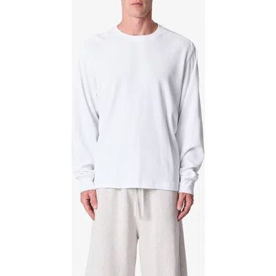 Mnml Long Sleeve Waffle Knit T-shirt In White