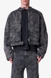Mnml Moto Denim Jacket In Black