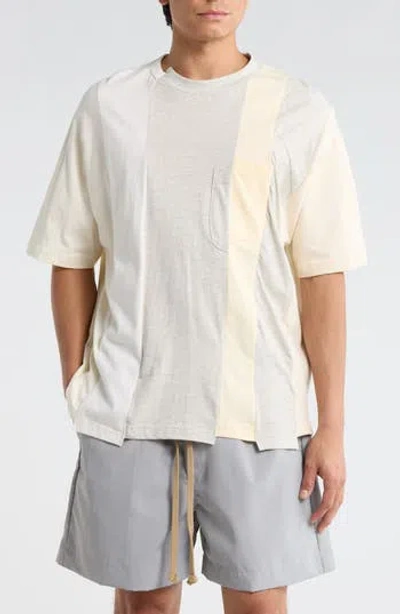 Mnml Multi Paneled T-shirt In Neutral
