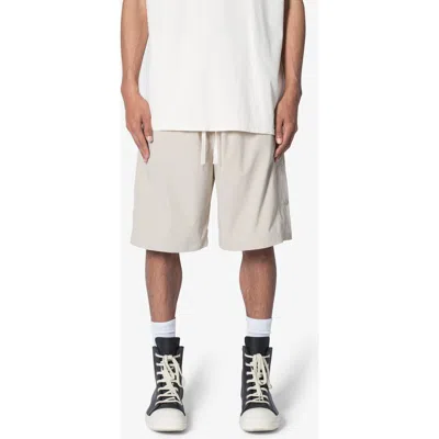 Mnml Oversize Side Snap Nylon Shorts In Brown