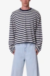 Mnml Oversize Stripe Cotton T-shirt In Multi