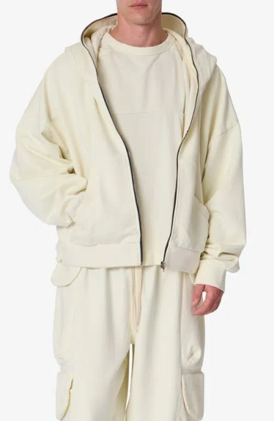 Mnml Oversize Zip Hoodie In White