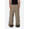 Mnml Rave Oversize Double Cargo Pocket Pants In Olive
