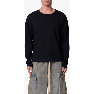 Mnml Slouchy Long Sleeve Pocket T-shirt In Black