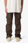 Mnml Snap Front Cargo Pants In Brown