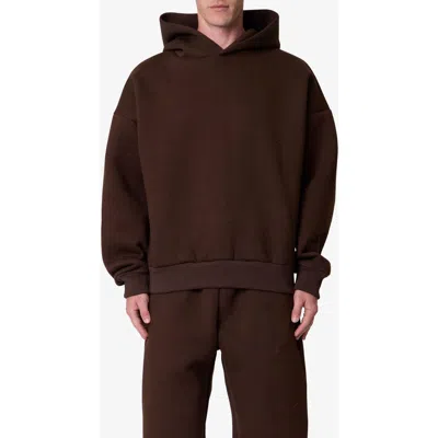 Mnml Stiff Lounge Hoodie In Brown