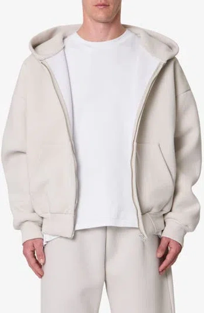 Mnml Stiff Lounge Zip Hoodie In Grey