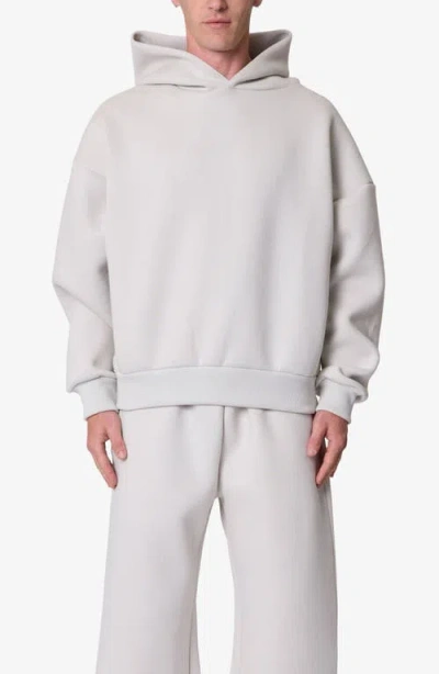 Mnml Stiff Scuba Knit Lounge Hoodie In Gray