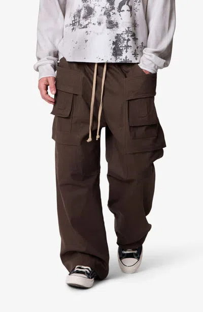 Mnml Strapped Cargo Pants In Brown