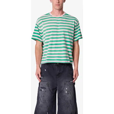 Mnml Stripe Cotton T-shirt In Green