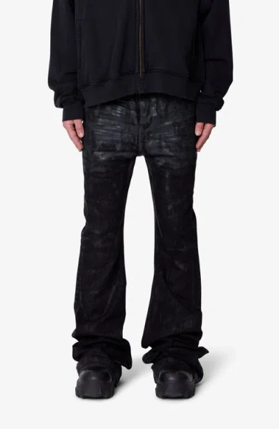 Mnml Super Stacked Hem Jeans In Black