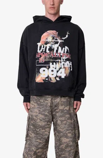 Mnml The End Graphic Hoodie In Black