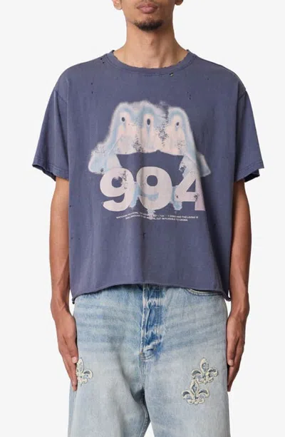 Mnml The Row Graphic T-shirt In Washed Black