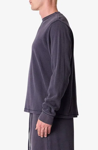 Mnml Thermal Long Sleeve T-shirt In Washed Black