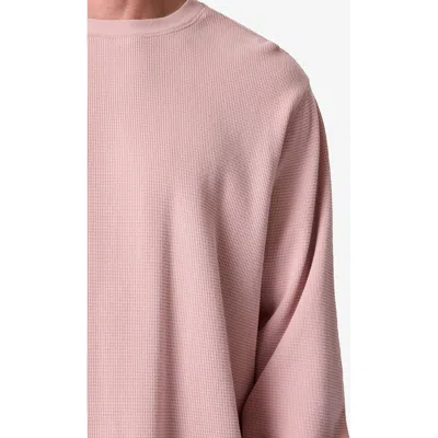 Mnml Thermal Long Sleeve T-shirt In Washed Pink