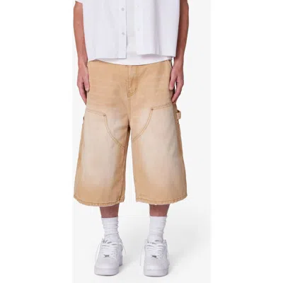Mnml Ultra Baggy Carpenter Shorts In Neutral