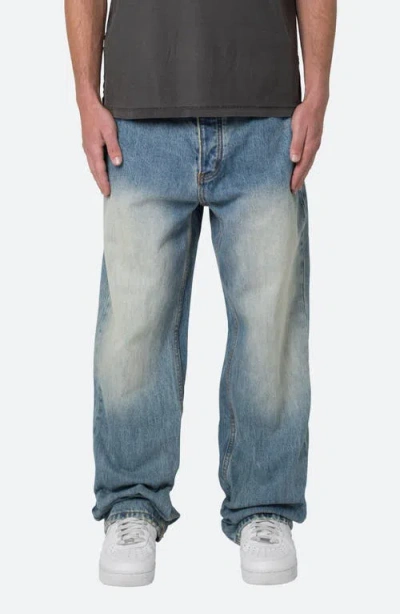 Mnml Ultra Baggy Jeans In Medium Blue