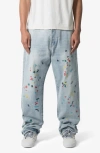 MNML ULTRA BAGGY PAINT STITCHED JEANS