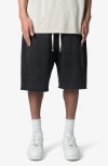 Mnml Ultra Baggy Sweat Shorts In Washed Black
