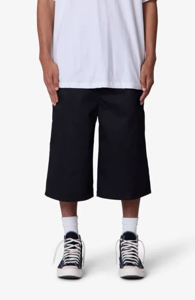 Mnml Ultra Baggy Work Shorts In Black