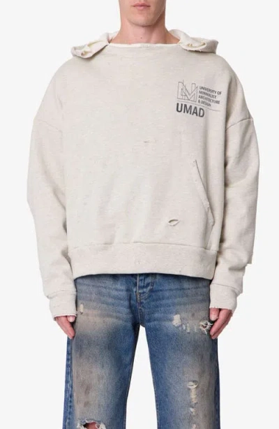 Mnml Umad Graphic Thermal Hoodie In Gray
