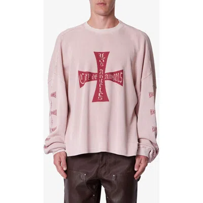 Mnml Washed La Long Sleeve Thermal Knit T-shirt In White