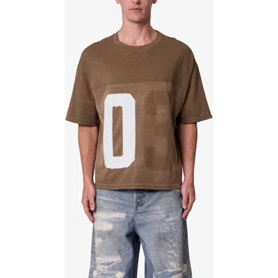 Mnml Washed Repatched Graphic T-shirt In Brown