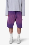 Mnml West Double Knee Sweat Shorts In Purple