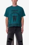 Mnml Wickhurst Cutoff Graphic T-shirt In Blue