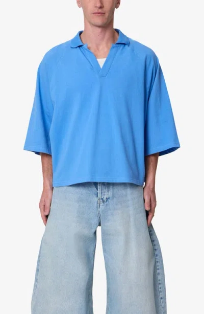 Mnml Wide Short Sleeve Polo Shirt In Multi