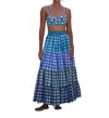 Mo Maya Cielo Maxi Skirt In Blue In Blue