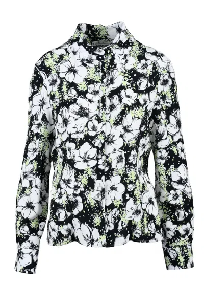 Mo5ch1no Jeans Jeans Viscose Shirt - Black/white In Multi